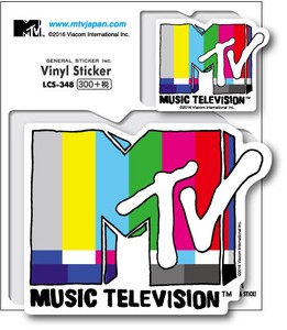 MTV ロゴステッカー カラーバー 音楽 ミュージック アメリカ 人気 LCS348 グッズ