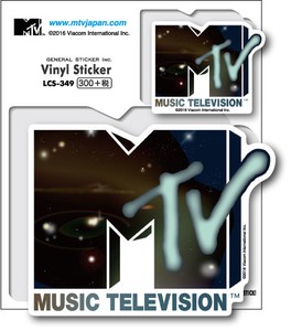 MTV ロゴステッカー スペースネオン 音楽 ミュージック アメリカ 人気 LCS349 グッズ