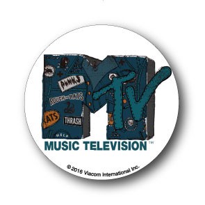 MTV ロゴ缶バッジ 32mm ジーンズ 音楽 ミュージック アメリカ 人気 LCB262 グッズ