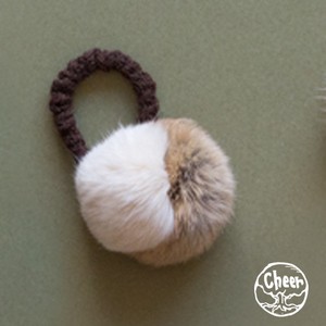A/W Hair Accessory Rabbit fur 2 Tone