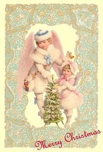 Rakka ヴィクトリアン クリスマス ポストカード RVX04