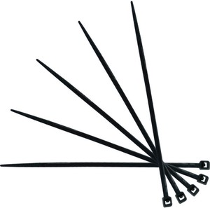 耐候性結束バンド（黒）    100×2.5×22φ100本入 601-W10