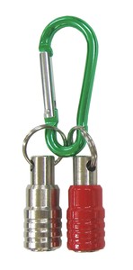 ビットホルダー（ニッケル/赤）  カラビナ付 PA-450NR