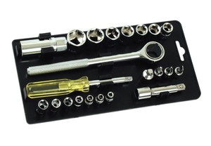 23PC キャチトレー式ソケットレンチセット S-3230