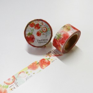 ラウンドトップ マスキング 小徑文化LiangFeng　watercolor　Strawberry Mint  MTW-LF-004