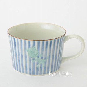39（サンキュー）カップ　十草ネコ　波佐見焼　手描き　日本製　マグカップ