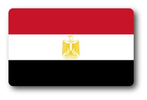 SK-254/国旗ステッカー エジプト（EGYPT） 国旗100円ステッカー スーツケースステッカー