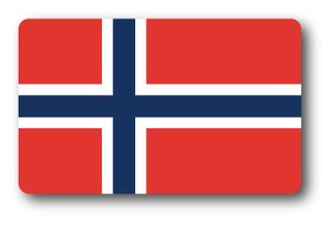 SK-262/国旗ステッカー ノルウェー（NORWAY）国旗100円ステッカー スーツケースステッカー