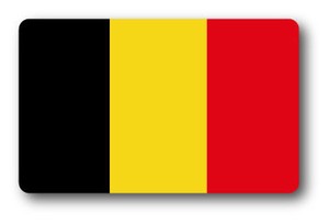 SK-265/国旗ステッカー ベルギー（BELGIUM）国旗100円ステッカー スーツケースステッカー