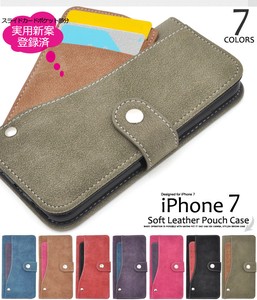 iPhone SE 2 3 8 7 Ride Card Pocket soft Leather Case