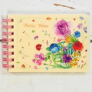 Notebook Roses Ring Memo Music