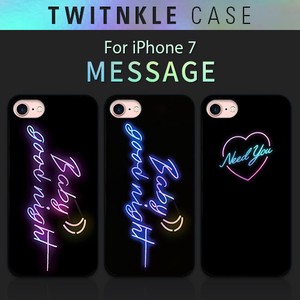 【iPhoneSE（第3世代）/SE2/8/7 ケース】 Twinkle Case Message（トゥインクルケース　メッセージ）