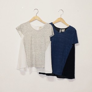 T-shirt Pullover Docking Cotton Cut-and-sew Spring/Summer Made in Japan