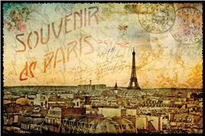 ■輸入ポストカード■ paris Vintageシリーズ（Paris les Toits）