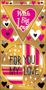 type Sticker Wrapping Decoration Sticker Gift Birthday Valentine'