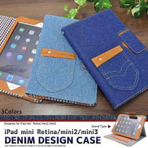 iPad mini iPad mini 2 3 Denim Design Stand Case Pouch Design