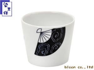 Mino ware Cup & Saucer Set Hand Fan Made in Japan