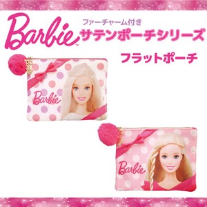 【セール価格】バービー(Barbie）サテン　フラットポーチ