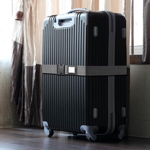 【海外旅行・トラベルにおすすめ】スーツケースベルトグレー TVR56GY