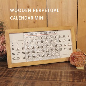 おしゃれな万年カレンダー【WOODEN PERPETUAL CALENDAR MINI】ウッデン パーペチュアル カレンダー ミニ