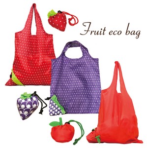 Reusable Grocery Bag Apple Strawberry Fruits