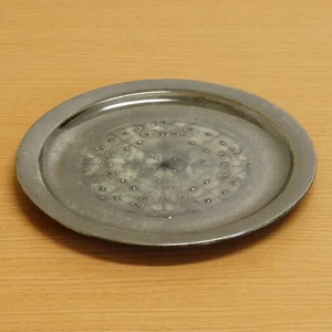 【在庫限り】パティーナ／緑青　リムプレート　(大皿)　L