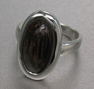 Silver-Based Ring sliver Wooden