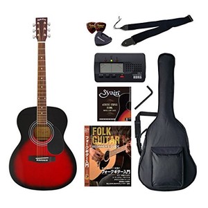 Sepia Crue アコースティックギター バリューセット フォークタイプ FG-10/RDS レッドサンバースト