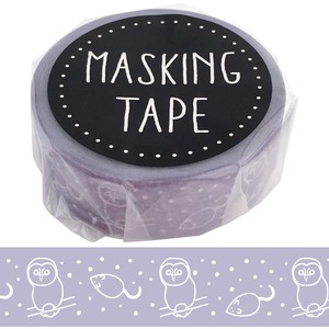 Washi Tape Gift Animals Grayish Masking Tape Owls 15mm