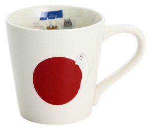 Porcelain 1Pc Cat National Flag Mug JAPAN