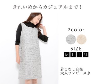 Casual Dress Tops L One-piece Dress Ladies' Made in Japan