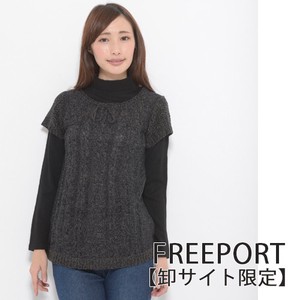 Tunic Knitted Long Sleeves Tops Ladies'