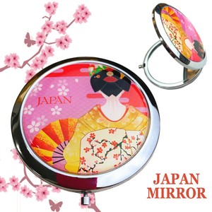 JAPANコンパクトミラー金舞妓　◆外国人観光客向け.可愛い日本土産.手鏡◆