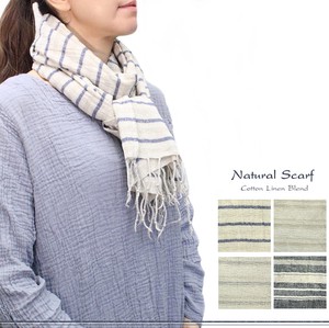Thin Scarf Cotton Natural