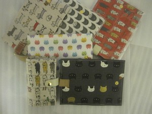 Cat Repeating Pattern Series Card Holder Card Made in Japan