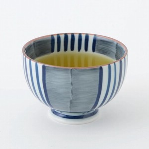 HASAMI Ware Tokusa Japanese Tea Bowl Hand-Painted
