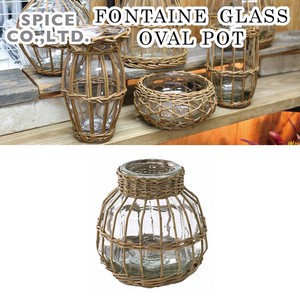 FONTAINE GLASS OVAL POT