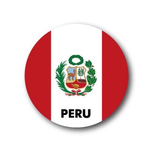 国旗缶バッジNO. CBFG-072 PERU (ペルー)