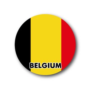 国旗缶バッジNO. CBFG-082 BELGIUM (ベルギー)