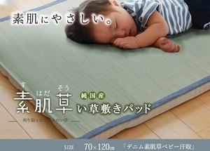 Made in Japan Soft Mattress Pad Denim Skin Baby 70