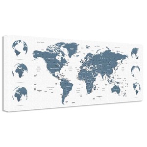 【アートデリ】世界地図のウォールデコ インテリア 雑貨 アート シンプル  popa-w-1612-01 ワイドサイズ