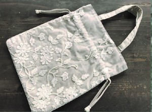 Tote Bag Drawstring Bag cotton flower