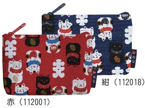 Weather White Japanese Pattern Card Case