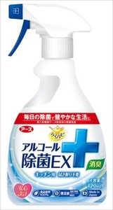 アース製薬　らくハピアルコール除菌EX420ML【 住居洗剤・キッチン 】