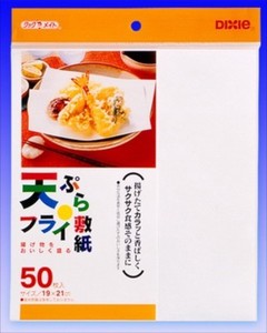 日本デキシー　天ぷら・フライ敷紙　50枚 【 台所用品 】