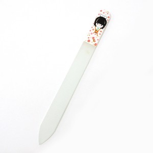 Nail Clipper/File Kokeshi Doll White Kimono Japanese Sundries