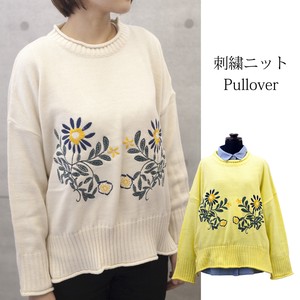 Sweater/Knitwear Pullover Knitted Embroidered