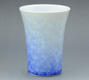 Flower Crystal White Ground Cup