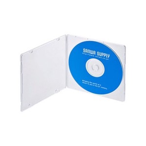 DVD・CDケース スリムタイプ 1枚収納 クリア 10枚セット FCD-11C