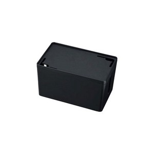 ケーブル&タップ収納ボックス Sサイズ・ブラック CB-BOXP1BKN2